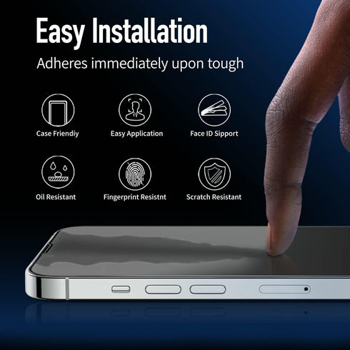 2PCS for iPhone 14 Pro Max Screen Protector Tempered Glass Blue Light Full Coverage HD Clear Eye Protection 9H Hardness Anti-scratch Bubble-free G...