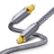 Optical Audio Cable,TOSLINK Cable Male to Male Fiber Optic Cord Compatible Sound bar,Home Theater,TV,DVD-Grey (Gold-Plated Plug Optical Audio Cabl...