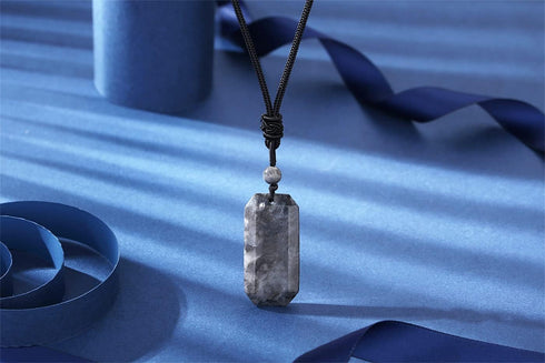 MAIBAOTA Crystal Necklace for Men Women Healing Crystal Stone Bar Pendant Necklace Adjustable Rope Necklace Natural Gemstone Necklace Jewelry...