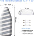 12.5 x 32 Inch Mini Ironing Board Cover with Iron Cover and Extra Thick Pad,Resists Scorching and Staining...