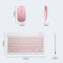 Bluetooth Keyboard and Mouse Combo for iPad - Rechargeable Wireless Keyboard & Mouse with 7-Color Backlit Compatible with iPad 9th/8th Gen, iPad P...