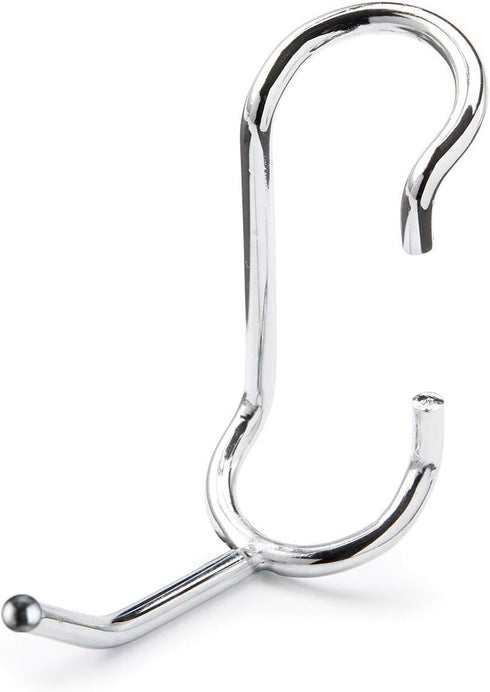 Shelf Pole Hooks 5-Pack | 2" Chrome All Purpose | Best Solution for Garage Shelving Storage Organization | Use with Metal or Wire Shelves and Rack...