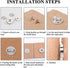 TIMESETL 30 Set 14/18mm Magnetic Snap for Purses Magnetic Bag Fastener Clasp Button with Storage Box for Sewing, Craft, Bags, Clothes, Leather - 3...