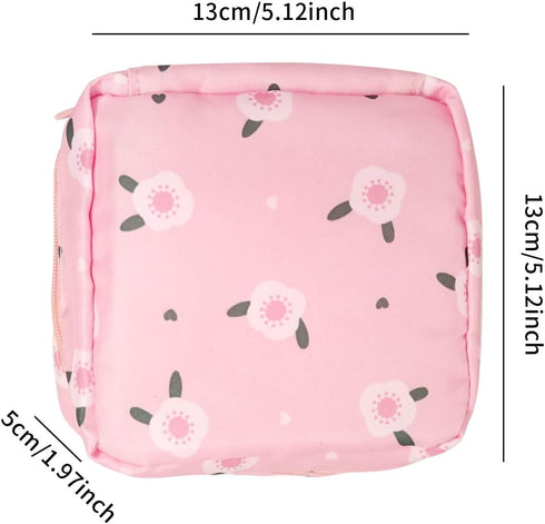 Honbay Cute Stylish Large Capacity Sanitary Napkin Bag, Tampons Pouch, Nursing Pad Holder, Coin Purse, Makeup Bag...