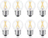 2W Globe LED Edison Bulbs 25 Watts Equivalent (Dimmable), Warm White 2700K, Vintage A15/A50 E26 LED Light Bulb for Bedroom Chandelier, Bathroom Va...