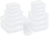 15Pcs Mini Storage Containers, Mixed Sizes Small Rectangular Clear Plastic Storage Containers Box with Hinged Lid for Beads, Organizie Tiny Items,...