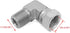 (2-PACK) 1501-06-06 Hydraulic Hose Adapter Fitting 3/8"-18NPTF Male×3/8"-18NPSM Female Swivel 90°Pipe Joints Elbow Carbon Steel...