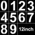 12 Inch Large Number Stencils Reusable Large Number Stencils Plastic Digital Stencils Templates for Cake Stencil Address Number Painting Stencils ...