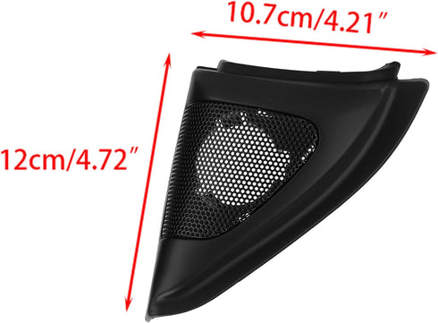 Aramox Stereo Speaker Trim, Pair Car Door Stereo Speaker Cover Trim Audio Tweeter Cover Trim Replacement for Corolla 2003?2006 Black......