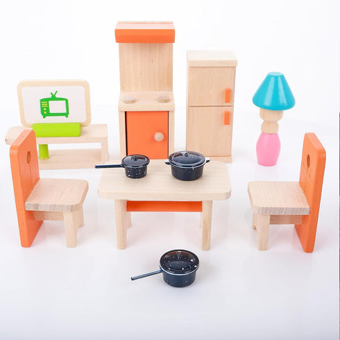 simarro 4Pcs Dollhouse Kitchen Cookware Set, Miniature Metal Pots and Pans Mini Dollhouse Decoration Accessories Party Supplies for Pretend Play M...