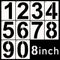 DXCYZ 8 Inch Large Number Stencils Kit 0-9 Address Number Stencil, 10PCS Reusable Plastic Painting Number Templates for Mailbox Signs, Door, Cars,...
