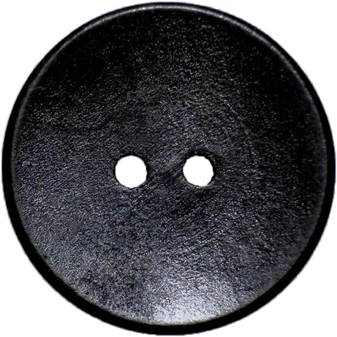 50 Pcs Classic Wooden Buttons, 1-Inch (25mm) Diameter - Black,Convex,2 Holes,for Sewing Projects...
