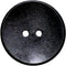 50 Pcs Classic Wooden Buttons, 1-Inch (25mm) Diameter - Black,Convex,2 Holes,for Sewing Projects...