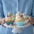 Silicone Cupcake Liners, 36 Pack Reusable Baking Muffin Cups Nonstick 3 Shapes Pastry Cake Molds Bento Lunch Box Dividers...