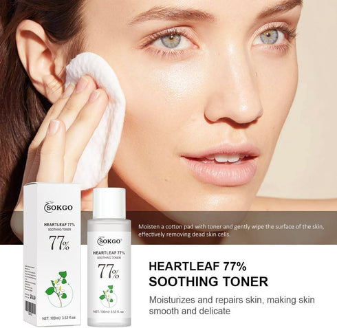 Heartleaf 77% Soothing Toner with HOUTTUYNIA CORDATA Extract for Deep Moisture Balance and Soothing, Facial Care for Sensitive Dry Oily Skin...