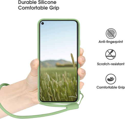 ABITKU Compatible with Google Pixel 5 Case,Slim Silicone Gel Rubber Case Cover (with Microfiber Lining) Full Body Shockproof Design for Google Pix...