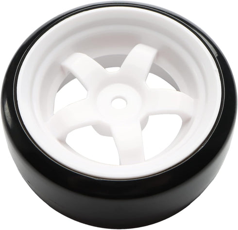 4PCS 12mm Hub Wheels,1:10 63mm Hard Plastic RC Drift Cars On Road Touring Racing Bald Tires for Traxxas HSP Tamiya HPI Kyosho On-Road Drifting Car...