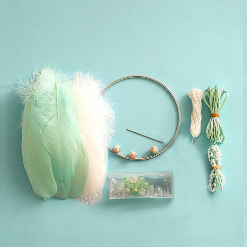 FANDOL DIY Dream Catcher Making Kit, Macrame Dream Catcher Craft Supplies for Kids Bedroom Wall Decor Nursery Baby Room Hanging Wedding Ornaments ...