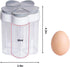 5 in 1 Salt and Pepper Shaker Travel Spice Container Portable Camping Seasoning Shaker Seasoning Condiment Jars with Lid for Home Restaurant Campi...
