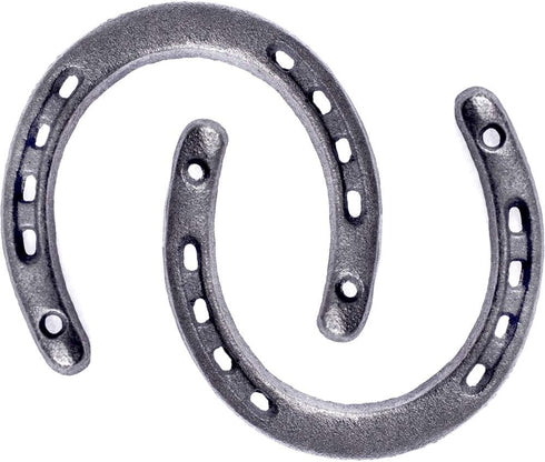 GGTYHAO Cast Iron Horseshoe?for Good Lucky, Durable Cast Iron Medium Horseshoe 5 Holes On Each Side for Wall Hung...