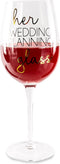 Pavilion Gift Company Her Wedding Planning Future Mrs 16 oz Crystal Wine Glass, Gold...