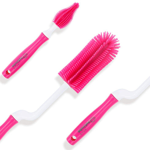 Baby Bottle Cleaning Brush, Soft Brush Baby Bottle Cleaner, Silicone Brush for Bottles and Cups, Suitable for Cleaning All Bottle Types, Silicone ...