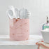 Pastel Pink Utensil Holder for Kitchen Countertop Organizer Kitchen Essentials, 6.5? Large Utensil Crock, Farmhouse Utensil Caddy for Home Décor, ...