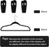 Trgowaul Thin Velvet Hangers Clips, Strong Finger Clips Perfect for Pants (20pc, Black)...