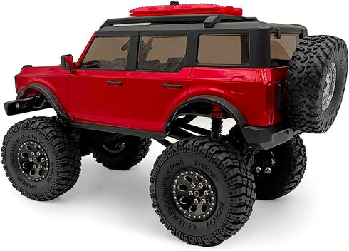 4Pcs 1.0 Tires Mud Terrain Soft Rubber Tires 58mm for 1/18 Tra-xxa Trx4m 1/24 Axial SCX24 RC Crawler Car,D...