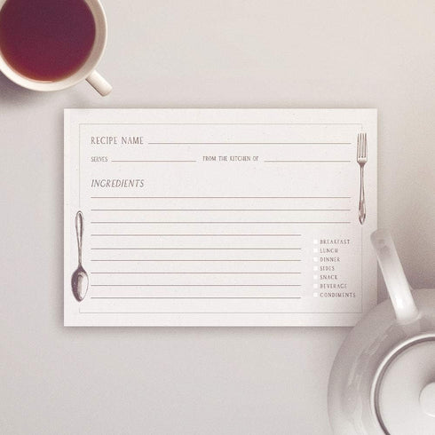Vintage Kitchen Recipe Cards, 48 Double Sided Cards, 4x6 Inches...