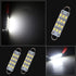 GrandviewTM 4 X 44mm(1.73") 12-SMD 1210 3528 Chip Rigid Loop Festoon LED Bulbs for Car Interior Light Dome Map Light Door Courtesy Lights 561 562 ...
