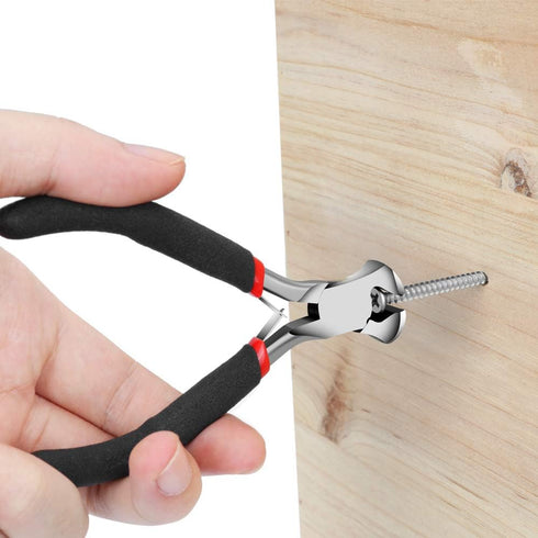 End Cutting Pliers for Jewelry Making, Nail Puller Tool for Carpenter, End Nippers for Zipper Install Stops, Wire Cutting...