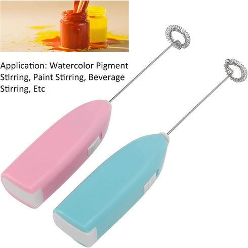 Fdit Electric Whisk, Multi Purpose Stainless Steel Rustproof Mini Hand Mixer Fast Motor for Paint for Beverage for Pigment...