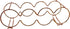 Dependable Industries inc. Essentials Rose Gold Stackable Table Top Wine Rack - Holds up to 7 Bottles and Keeps Wine Horizontal to Prevent Oxidati...