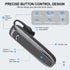 Bluetooth Headset, Wireless Bluetooth Earpiece with 35 Hours Talking Time, V5.2 Hands-Free Bluetooth Headset with Microphone IPX5 Waterproof Half ...