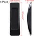 Self-Stick Instant Cabinet Handle, 4 Pcs Black Drawer Knobs Push Pull Helper Auxiliary Sliding Door Window Stick-on Handles, 1.28" x 4.2"...