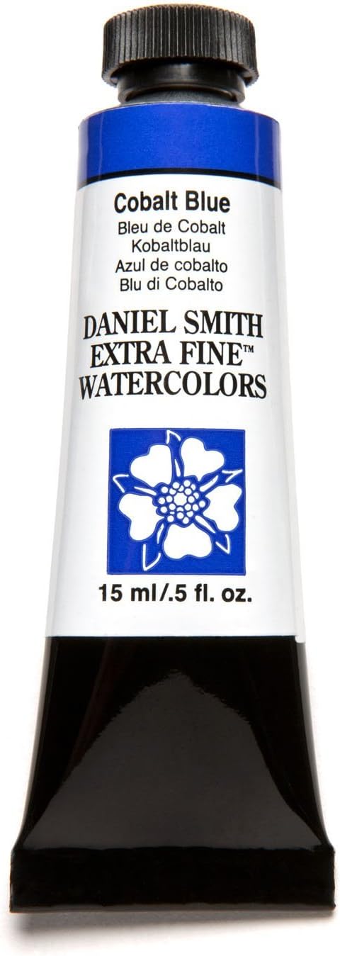 Daniel Smith Extra Fine Watercolor 15ml Paint Tube, Cobalt Blue (284600025), 0.5 Fl Oz (Pack of 1)...