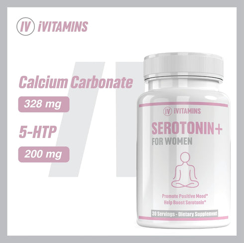 Serotonin Supplements for Women - Supports Healthy Serotonin Levels, Improves Mood, & More - Serotonin Supplement - Mood Support Supplement - Mood...