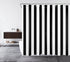 LB Black and White Shower Curtain,Striped Bathroom Curtain,72x72 inch Waterproof Polyester Fabric,Fashion Bath Decor,Ring Hooks Included...