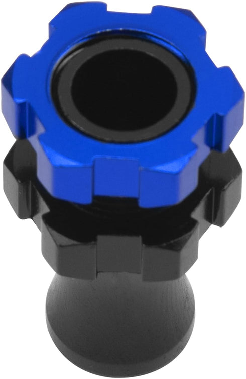 ShareGoo Metal +10mm Extended 17mm Splined Wheel Hex Hub Adapter Compatible with 1/10 Slash 2WD 4X4 Rustler Stampede Bandit 2WD 4X4 RC Car (Blue)...