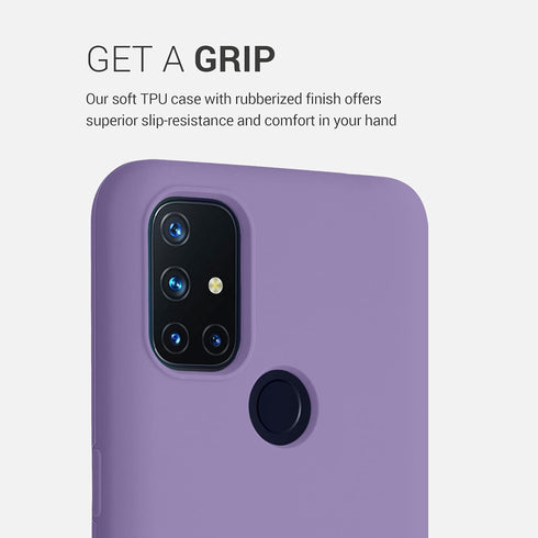 kwmobile Case Compatible with OnePlus Nord N10 5G Case - TPU Silicone Phone Cover with Soft Finish - Violet Purple...