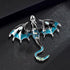 3Pcs Enamel Fly Dragon Brooch Party Sky Blue Green Violet Gifts For Women...
