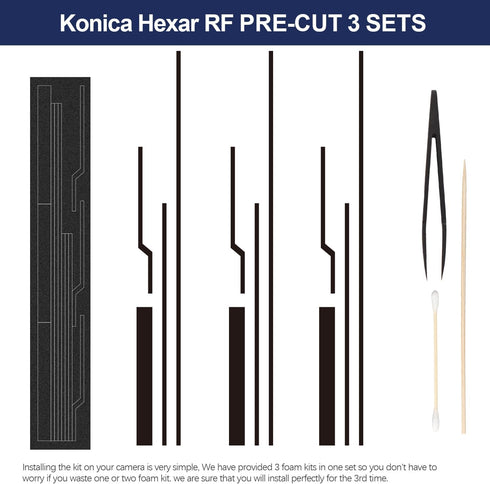 eTone Pre-Cut Light Seal Foam Sponge Kits Repair for Hexar RF Film Camera....