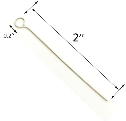 2 PCS Reusable Inoculating Loop Holders with 50pcs 10uL Nichrome Needle Tips Inoculation Loop for Bacterial Tissue Culture...