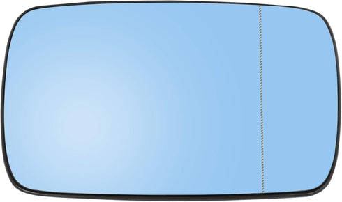 uxcell Passenger Side Right Side Mirror Glass with Backing Plate Heated Blue Tinted Glass for BMW E39 E46 330i 325i 328i 525i...