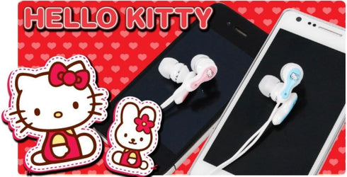 Bandal & Neoul HELLOKITTY On Ear Earphones with Microphone Capability & Volume Control (Blue)...