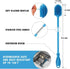 Silicone Bottle Cleaning Brush with Long Handle, Water Bottle Cleaner for Baby Bottles, Hydro Flask, Sports Bottle, Vase, Glassware, Perfect for S...