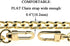 HAHIYO Purse Chain Strap 43.3' Gold for Shoulder Cross Body Sling Purse Handbag Clutch Bag Replacement Comfortable Flat 0.4' Wide Enough 2.4mm Ext...