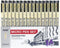Micro Fineliner Drawing Art Pens: 16 Black Fine Line Waterproof Ink Set Artist Supplies Archival Inking Markers Liner Professional Sketch Outline ...