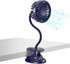 Clip on Fan Usb Battery Operated Desk Clip Fan with Emergency Power Bank, Baby Stroller Fan Rechargeable Personal Fan Flexible Neck 3 Speeds Great...